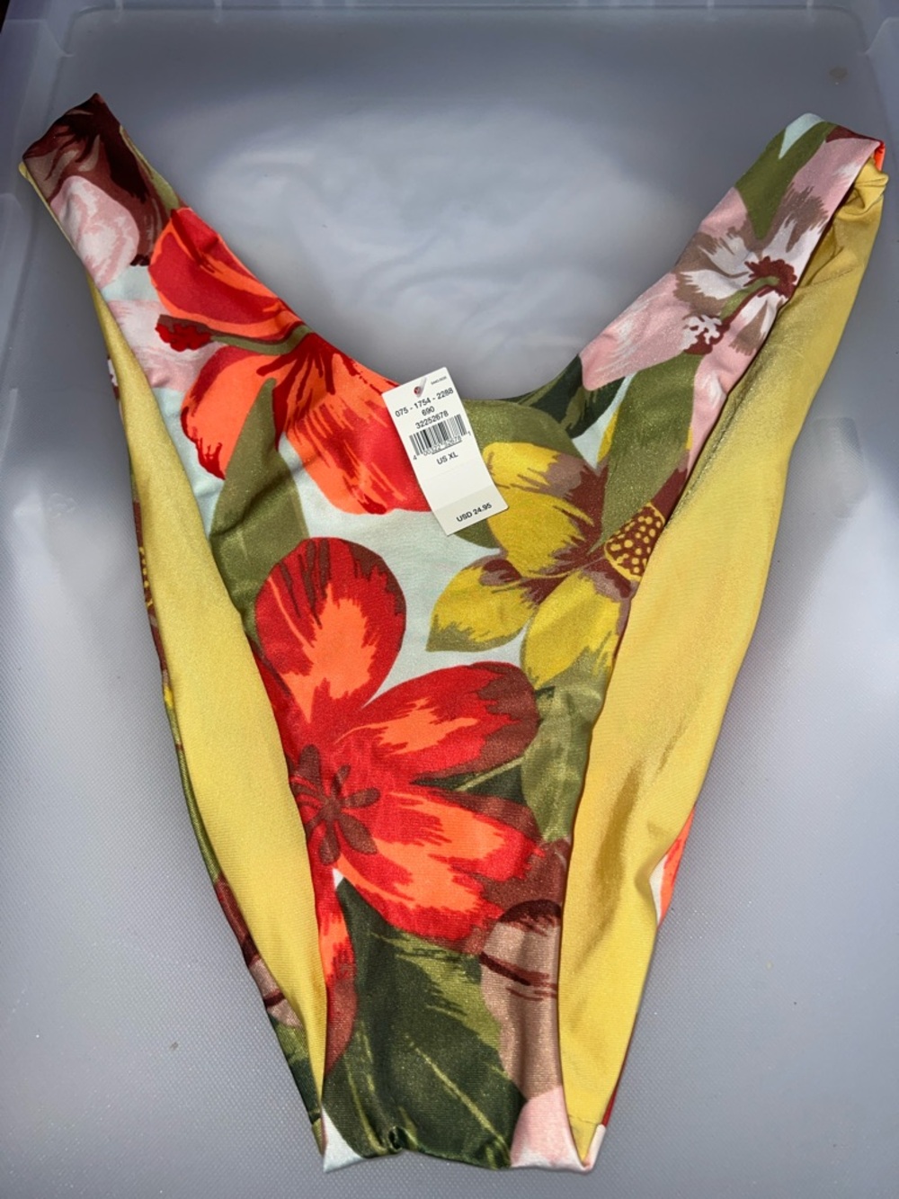 aerie Floral High-Cut Bikini Bottom Cheekier